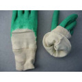 Interlock Liner Coated Open Back Latex Knitted Wrist Work Glove